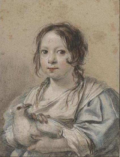 Simon Vouet Portrait of Angelique Vouet France oil painting art